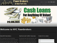 Tablet Screenshot of nycpawnbrokers.com